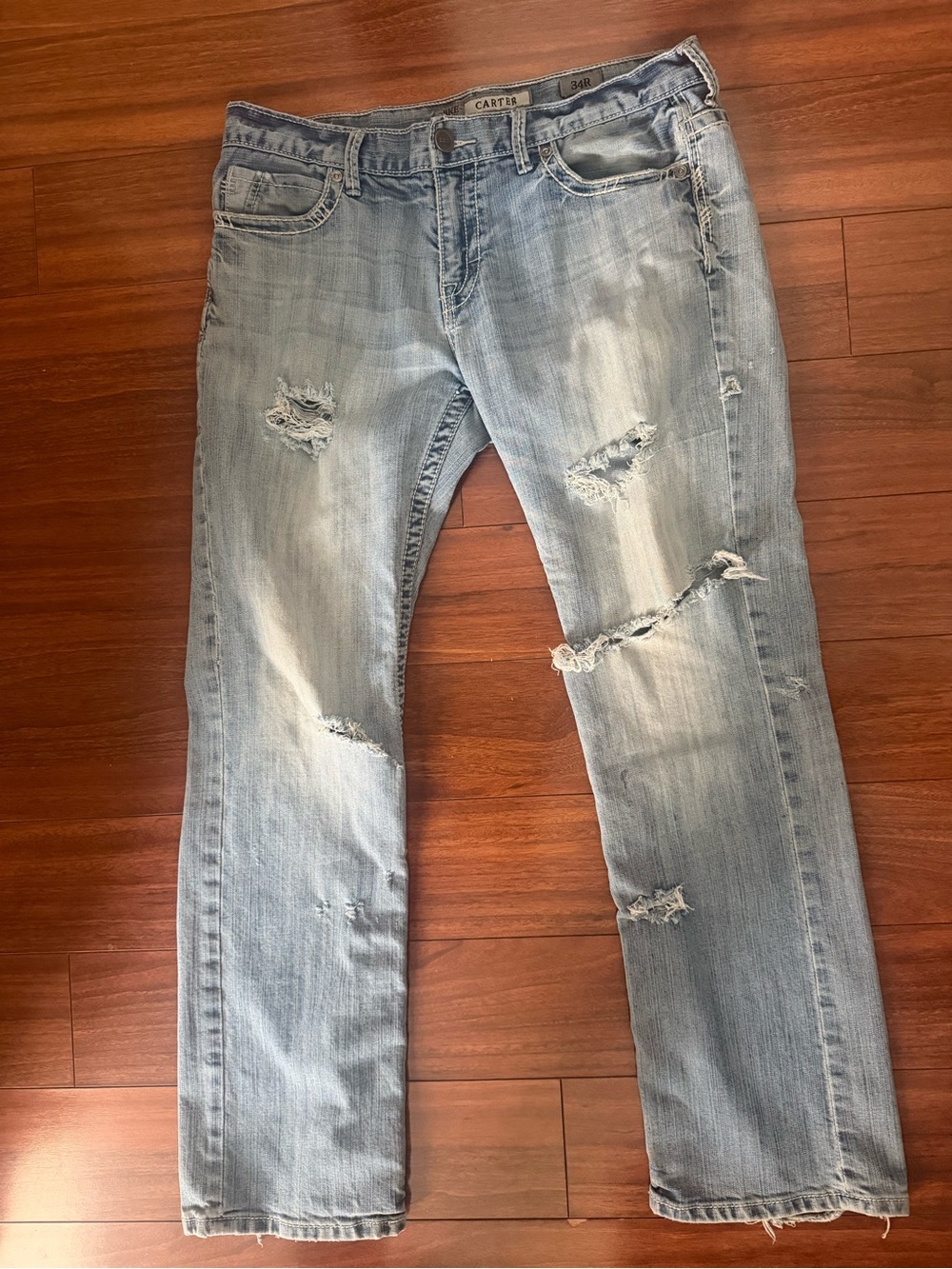 Light Blue Distressed Men’s BKE